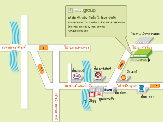 แผนที่ บริษัท ดับบลิวเอ็มไอ ไวร์เมช จำกัด